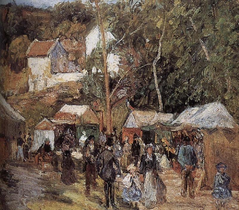 Camille Pissarro Metaponto market near Watts China oil painting art